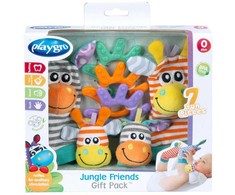 Playgro – Riešo barškutis ir kojų pirštai – „Jungle Friends“ dovanų rinkinys (10188405)