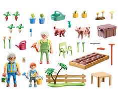 Playmobil – idiliškas daržovių sodas su seneliais (71443)