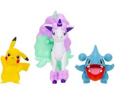 Pokémon - Battle Figure 3 pack - Pikachu, Gible &amp; Ponyta (PKW4097)