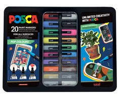 „Posca“ – metalinės skardos spalvos – (401535)