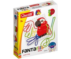 Creative Quercetti – Fantafilò zoologijos sodas – kūrybinis piešinys su siūlais – (QU-576)