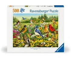 Ravensburger Dėlionė 500 vnt. - Paukščiai pievoje