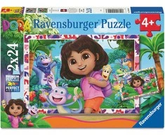 Dėlionė Ravensburger - Dora the Explorer 2x24p (12004199)