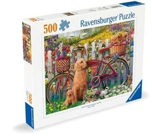 Ravensburger Dėlionė 500 vnt. - Mieli šuniukai sode