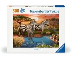 Dėlionė Ravensburger - Puzzle Zebras In Sunset 500p (12000365)