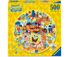 Dėlionė Ravensburger - Sponge Bob 500p round (12001657)