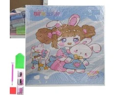 Realprices Deimantinis siuvinėjimas 30x30 deimantinis paveikslas deimantinė mozaika anime paveikslas