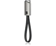 Realprices Kabelio įkroviklio raktų pakabukas, skirtas duomenims USB-C - USB-A greitasis įkrovimas