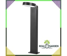 Realprices LED sodo šviestuvas, 18 W, modernus, 60 cm, lauko stulpas, pastatomas, apvalus