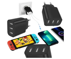 Realprices Galingas „Cube“ 3 x USB universalus 3 prievadų USB įkroviklis 5V 3.4A