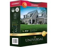 Realprices Aukščiausios kokybės žolių sėklos UNIVERSAL universalus mišinys 1kg 40 m atsparios