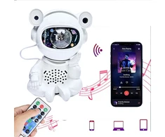 Realprices „Astonauta“ žvaigždžių projektorius, naktinė lemputė, vaikų projektorius „Cosmos“, USB nuotolinio valdymo pultas