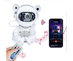 Realprices „Astonauta“ žvaigždžių projektorius, naktinė lemputė, vaikų projektorius „Cosmos“, USB nuotolinio valdymo pultas