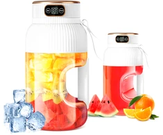 Nešiojamas trintuvas vaisių kokteiliams, 1 l, belaidis, USB