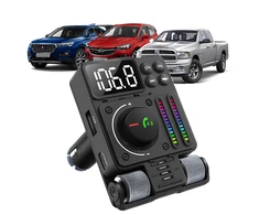 Realprices Automobilinis radijo imtuvas Fm siųstuvas "Bluetooth" 5.3 PD 30 W įkroviklis