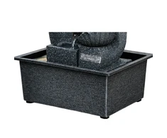 Realprices Dekoratyvinis sodo stalo fontanas, dekoratyvus LED, 30x15,5x21 cm