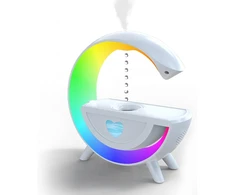 Realprices Antigravitacinis oro drėkintuvas Aromaterapinė naktinė šviesa RGB garsiakalbis