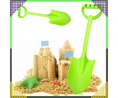 Realprices Kastuvas, smėlio kastuvas paplūdimio smėlio dėžėms, stiprus, didelis, 51 cm