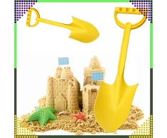 Realprices Kastuvas, smėlio kastuvas paplūdimio smėlio dėžėms, stiprus, didelis, 51 cm