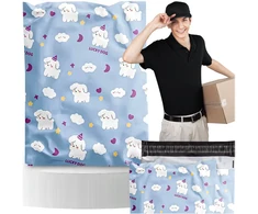 Realprices KURJERIO FOLIJOS PAKUOTĖS STIPRUS FOLIJOS VOKAI 380X520 LUCKY DOG 50 vnt.