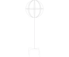 Realprices Sodo pergolės terasos metalinė atrama vijokliniams augalams, rožėms, 50x10 cm, baltos spalvos