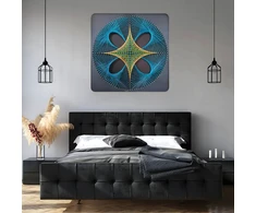 Realprices Virvelių meno kūrybinis rinkinys, paveikslų rėmelis iš pintų siūlų, 40x40 cm
