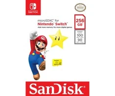Atminties kortelė SanDisk Nintendo Switch microSDXC 256GB 100/90 MB/s A1 UHS-I
