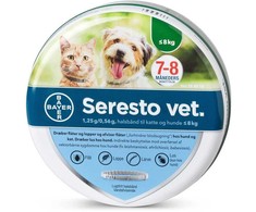 Seresto - blusų antkaklis - katėms ir šunims iki 8kg