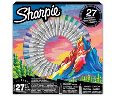 Sharpie Top plonų ir itin plonų permanentinių žymeklių rinkinys, 27 vnt. - 2205231