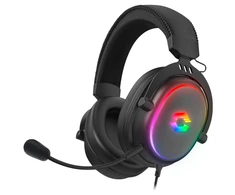„Speedlink CONUX RGB“ stereo žaidimų ausinės – skirtos PC / PS5 / PS4 / Xbox Series X / S / Switch / OLED / Lite, juodos