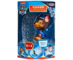 Spin Master Paw Patrol - Chase Kids stebuklinga naktinė lemputė prie lovos, žibintuvėlis ir projektorius - (10043)