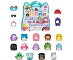 SQUISHMALLOWS SQUISH-A-LONGS kolekcinės figūrėlės, 14 vnt., 2,5 cm