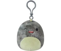 Squishmallows - Asst 9 cm P15 Clip On - Xander mirksintis pilkas tiranozauras