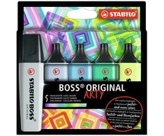 Stabilo - Highlighter Boss Original Arty - Šaltos spalvos (5 vnt) (200990)