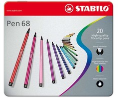 Stabilo - Pen 68 - Metalinė dėžutė iš 20 spalvų