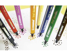 Stabilo - Trio Scribbi trikampiai flomasteriai su pluoštiniu antgaliu (12 vnt.)