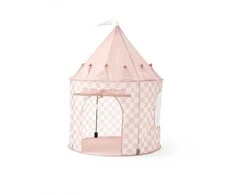 Kids Concept Stars Žvaigždės – „Play Tent Check Apricot“ – (1000928)