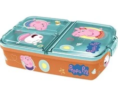 Pietų dėžutė STOR Multi Box Peppa Pig, Oranžinės spalvos