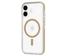 Dėklas Tech21 – Evo Crystal – Dangtis – iPhone 16 – MagSafe – Auksinis