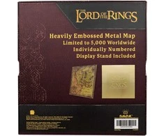 LORD OF THE RINGS Žiedų valdovo metalinis žemėlapis