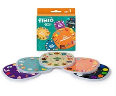 Timio – 1 diskų rinkinys – laukiniai gyvūnai, eilėraščiai, spalvos, muzika ir kūno dalys – (TM-TMD-01E)