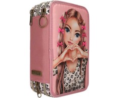 Top Model TOPModel - Triple Pieštukas Case With Bow LEOHEART - Rožinė