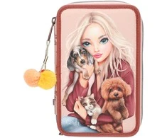 Top Model TOPModel - Triple Pieštukas Case FUR EVER FRIENDS - Powdery Rožinė and Copper