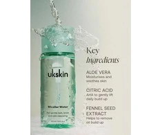 UKLASH - Micelinis vanduo - Blakstienų ir antakių prausiklis - 150ml