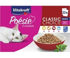 Vitakraft - Klasikinis poezijos padažas, kelių pakuočių pakuotė 12 x 85 g