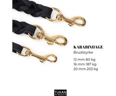 WalkFit - Walk'it sekimo pavadėlis - Juodas - Vidutinis 16 mm - 220 cm