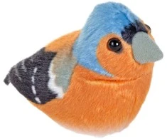 Wild Republic - Plush Toy Bird With Sound 18 cm Chaffinch (808019)