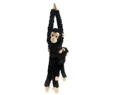 Wild Republic - Plush Toy Hanging Monkeys Chimpanzee Monkey With Baby (808137)