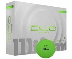 Wilson – DUO minkštas golfo kamuolys – žalias – 12 kamuolių