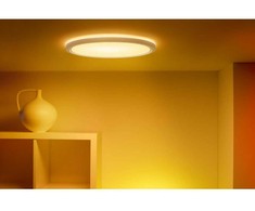 Lubinis šviestuvas WiZ Smart WiFi SuperSlim Ceiling 545mm, Baltas | 32 W | 2200-6500 K (RGB)